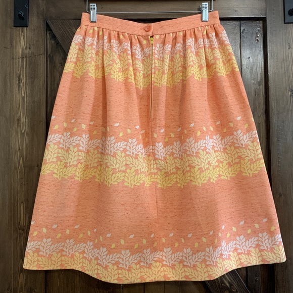 Vintage 60s floral midi skirt - Picture 2 of 6